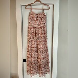 Floral Pink Maxi Dress